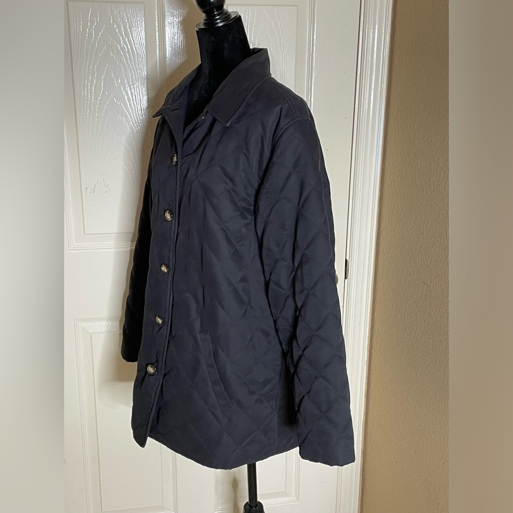 Orvis womens barn coat black chore jacket lightweight Large​​​​​​​​​​​​​ - Picture 2 of 12